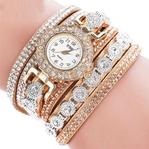 Rhinestone Watch Bracelet